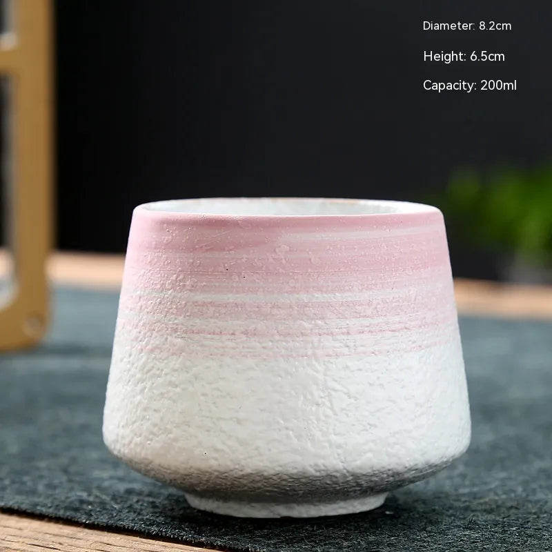 Retro Japanese Stoneware Ceramic Cup