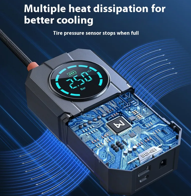 Portable Digital Tire Inflator for Cars