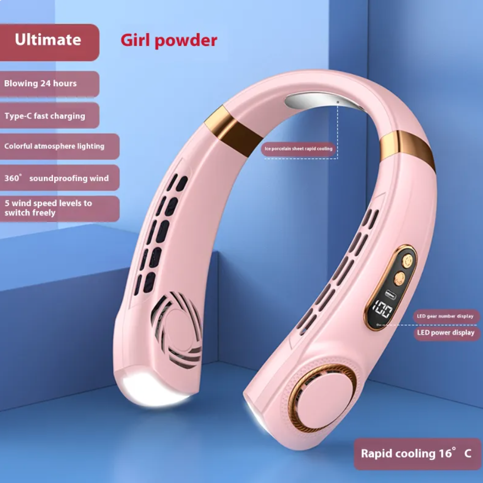 Portable Neck Fan – Hands-Free Cooling