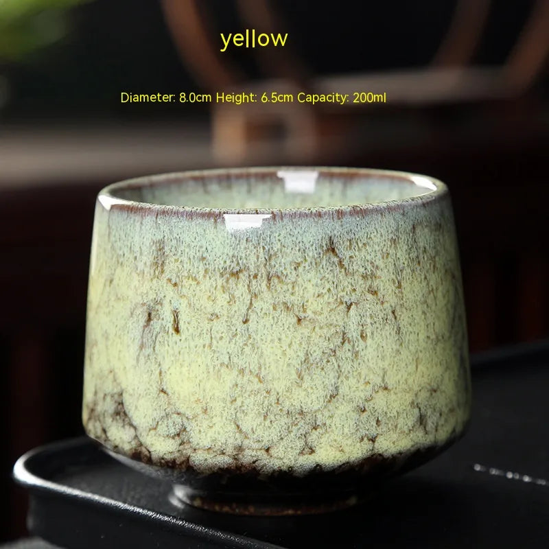 Retro Japanese Stoneware Ceramic Cup