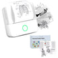 Compact Inkless Thermal Mini Sticker Printer - Bluetooth Pocket Printer for Photos and Memos