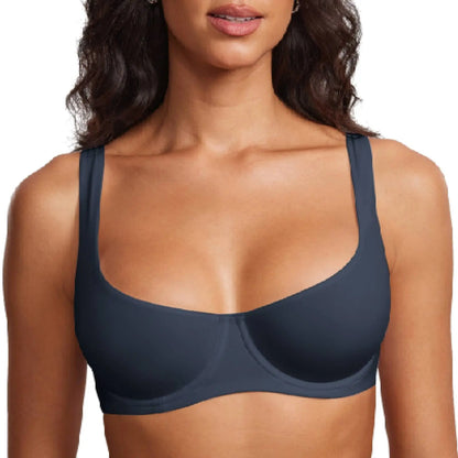 Elevate Your Style with the Unlined Balconette Bra - No Padding, Underwired, and Perfect for Low-Cut Tops!
