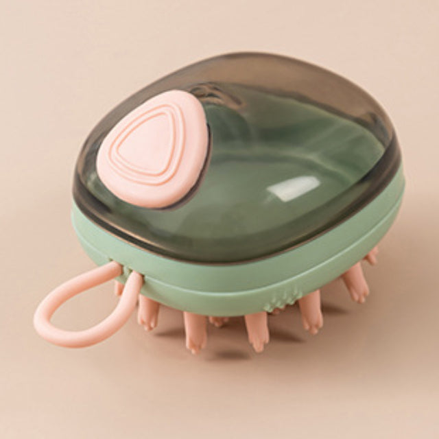 2-in-1 Pet Shampoo Dispenser & Massage Brush