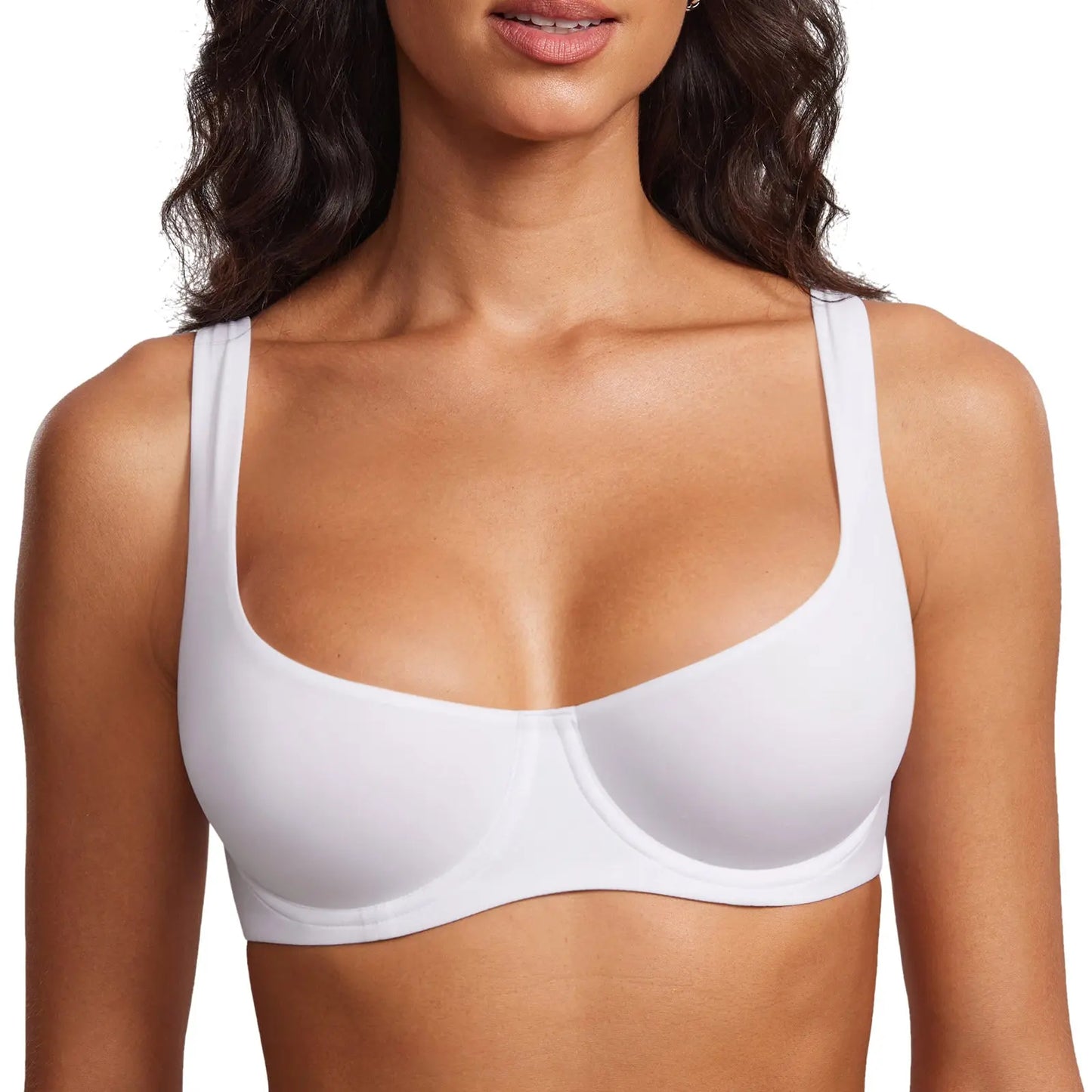 Elevate Your Style with the Unlined Balconette Bra - No Padding, Underwired, and Perfect for Low-Cut Tops!