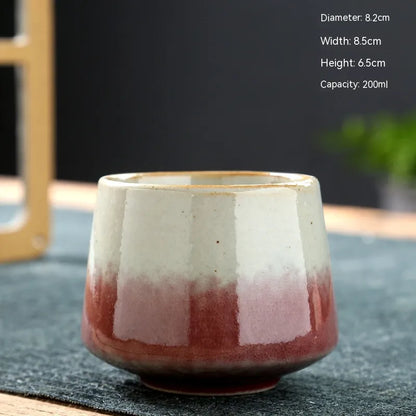 Retro Japanese Stoneware Ceramic Cup