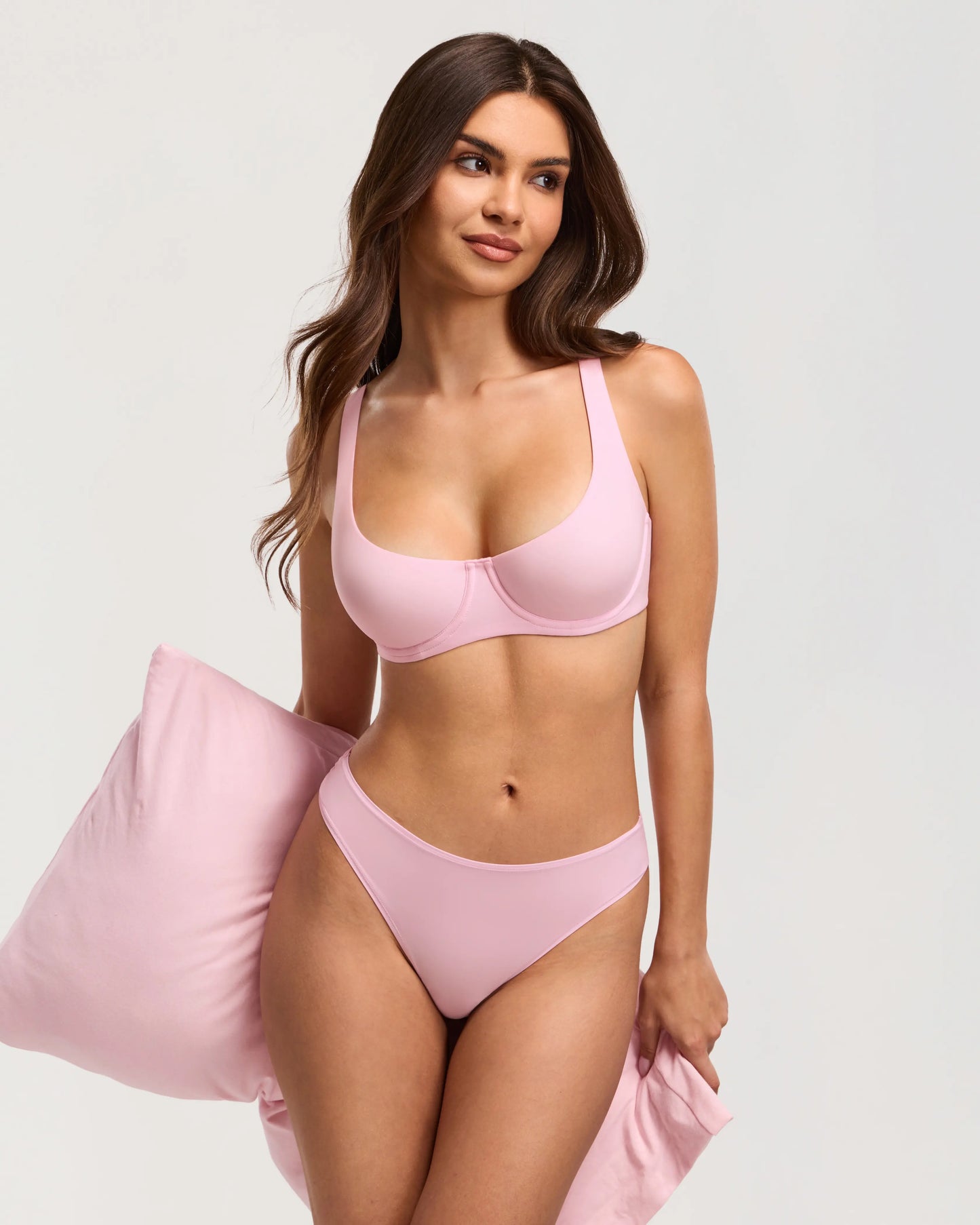 Elevate Your Style with the Unlined Balconette Bra - No Padding, Underwired, and Perfect for Low-Cut Tops!
