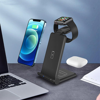 Ultimate 3-in-1 Wireless Charging Station: Fast and Convenient for All Your Devices