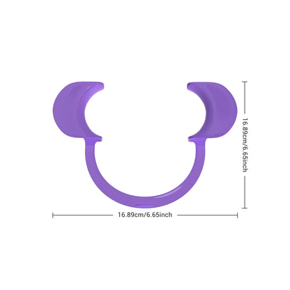 CEELIKE Purple Teeth Whitening Strips with Complimentary Cheek Retractor - 7/21 Whitening Sessions - Enamel-Safe Nano-Hydroxyapatite Formula - Non-Sensitive and Peroxide-Free Whitening Solution