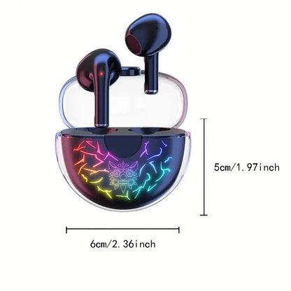Wireless Gaming Earbuds with RGB Charging Case