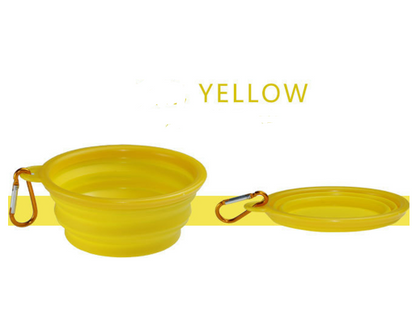 Collapsible Pet Travel Bowl with Clip