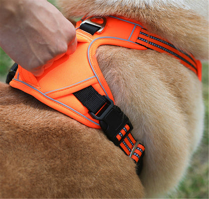 Reflective Adjustable Dog Harness with Control Handle
