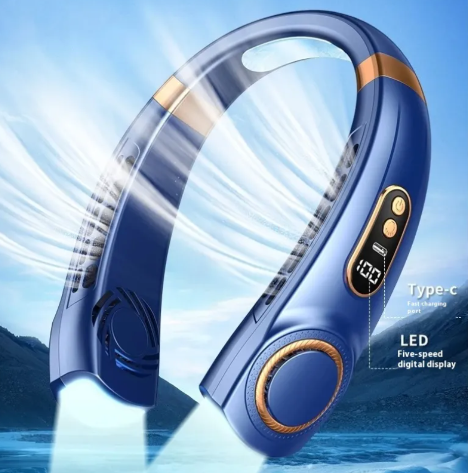 Portable Neck Fan – Hands-Free Cooling