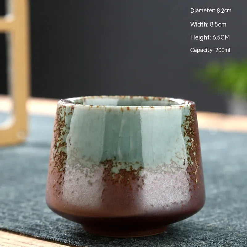 Retro Japanese Stoneware Ceramic Cup