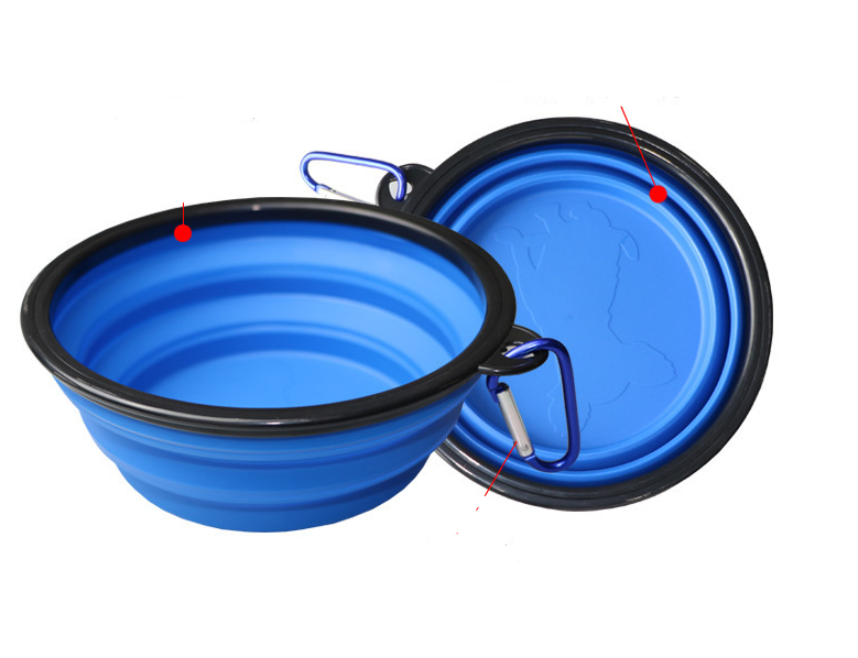 Collapsible Pet Travel Bowl with Clip
