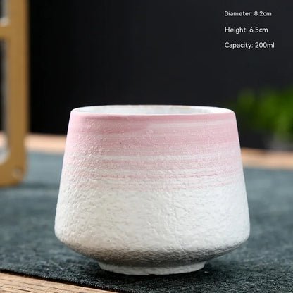 Retro Japanese Stoneware Ceramic Cup