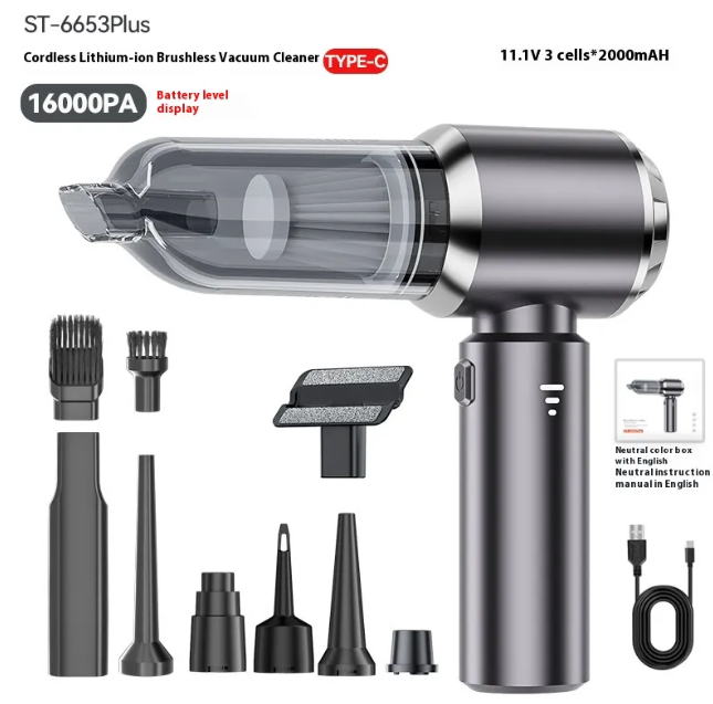 Cordless Car Vacuum Cleaner with Brushless Motor