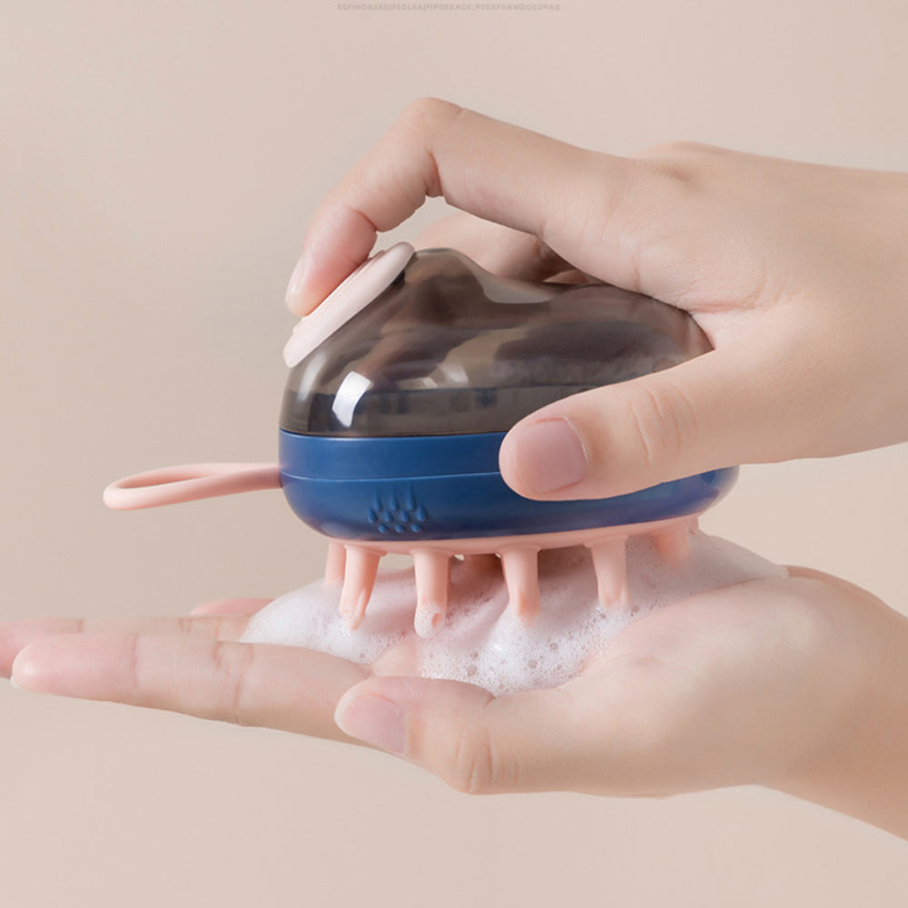 2-in-1 Pet Shampoo Dispenser & Massage Brush