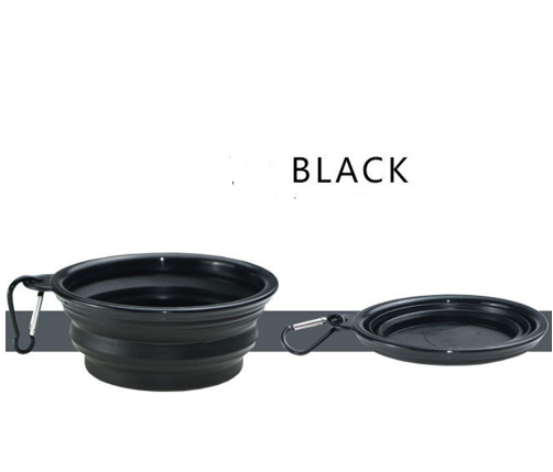 Collapsible Pet Travel Bowl with Clip