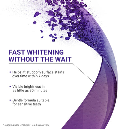 CEELIKE Purple Teeth Whitening Strips with Complimentary Cheek Retractor - 7/21 Whitening Sessions - Enamel-Safe Nano-Hydroxyapatite Formula - Non-Sensitive and Peroxide-Free Whitening Solution