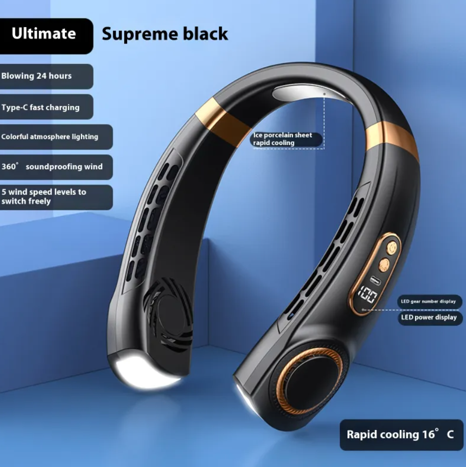 Portable Neck Fan – Hands-Free Cooling