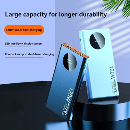 500,000mAh Fast Charging Power Bank - 120W High Capacity Portable Battery Charger for iPhone, Samsung, and Huawei - 2025 Model
