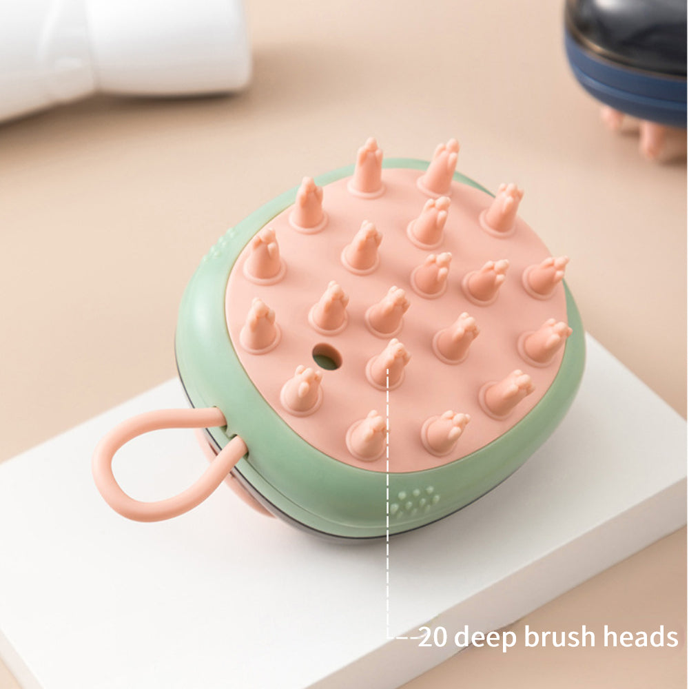 2-in-1 Pet Shampoo Dispenser & Massage Brush