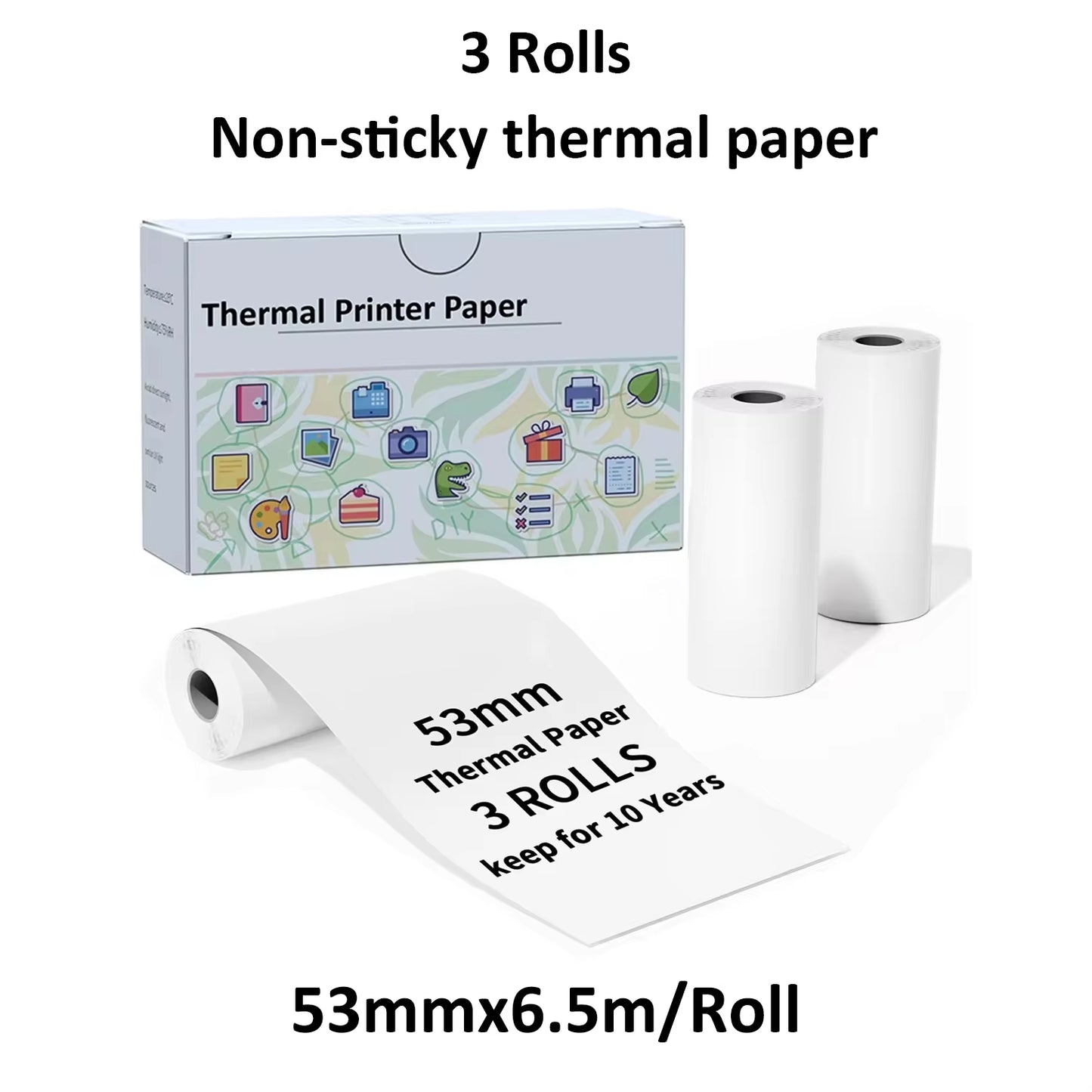 Compact Inkless Thermal Mini Sticker Printer - Bluetooth Pocket Printer for Photos and Memos