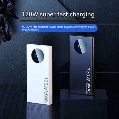 500,000mAh Fast Charging Power Bank - 120W High Capacity Portable Battery Charger for iPhone, Samsung, and Huawei - 2025 Model