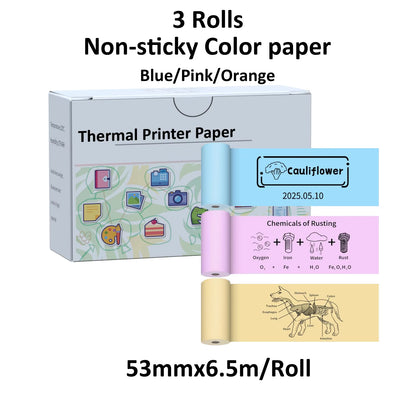 Compact Inkless Thermal Mini Sticker Printer - Bluetooth Pocket Printer for Photos and Memos