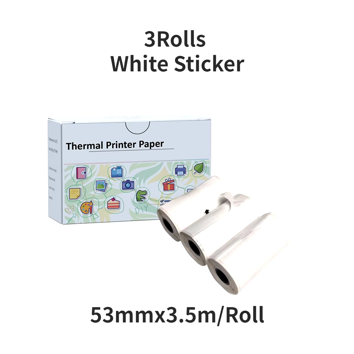 Compact Inkless Thermal Mini Sticker Printer - Bluetooth Pocket Printer for Photos and Memos