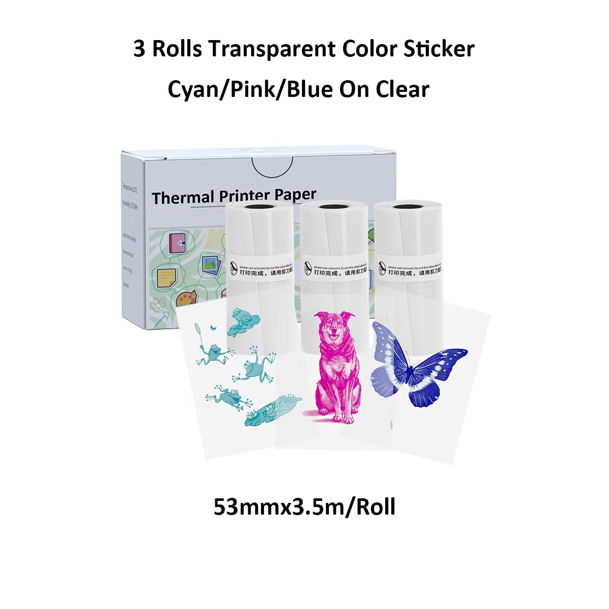 Compact Inkless Thermal Mini Sticker Printer - Bluetooth Pocket Printer for Photos and Memos