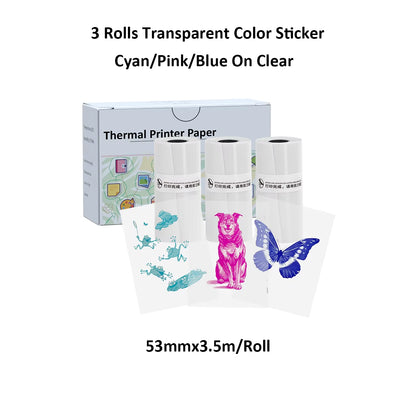 Compact Inkless Thermal Mini Sticker Printer - Bluetooth Pocket Printer for Photos and Memos