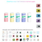 Compact Inkless Thermal Mini Sticker Printer - Bluetooth Pocket Printer for Photos and Memos