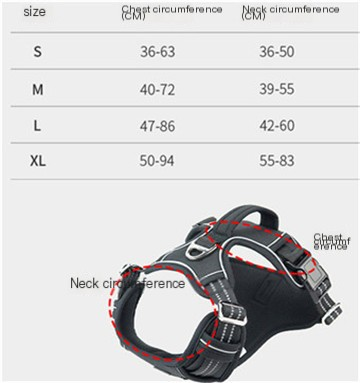 Reflective Adjustable Dog Harness with Control Handle