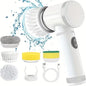 Revolutionary Electric Spin Scrubber with 5 Versatile Brush Heads for Effortless Cleaning