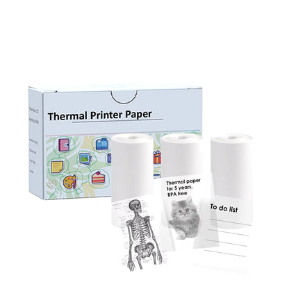 Compact Inkless Thermal Mini Sticker Printer - Bluetooth Pocket Printer for Photos and Memos