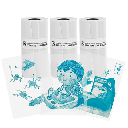 Compact Inkless Thermal Mini Sticker Printer - Bluetooth Pocket Printer for Photos and Memos