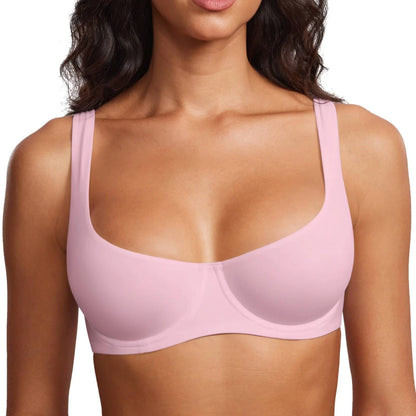 Elevate Your Style with the Unlined Balconette Bra - No Padding, Underwired, and Perfect for Low-Cut Tops!