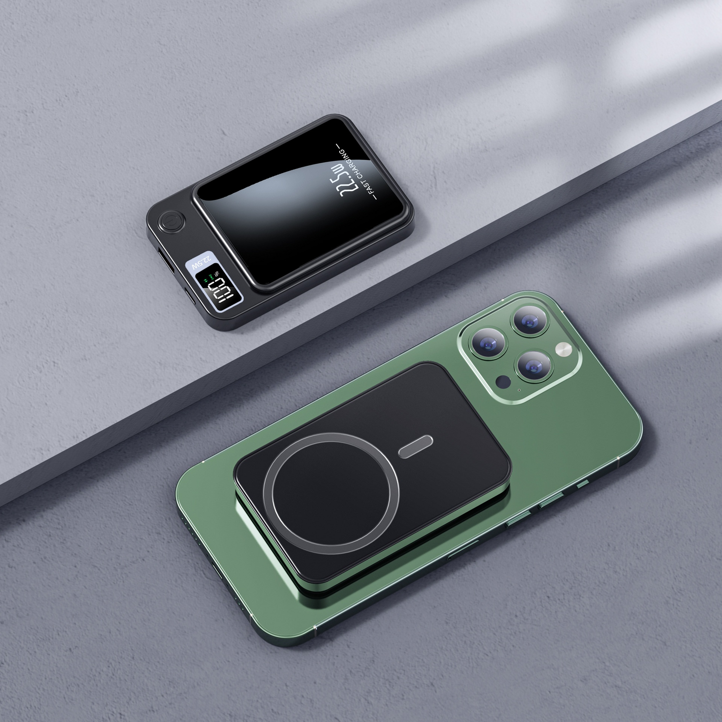 Magnetic Wireless Power Bank with Digital Display