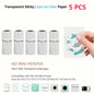 Compact Inkless Thermal Mini Sticker Printer - Bluetooth Pocket Printer for Photos and Memos