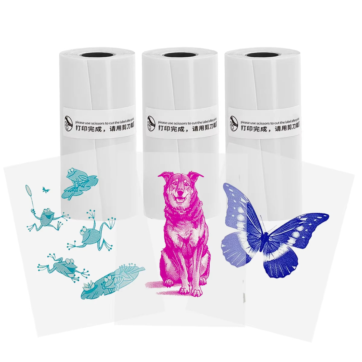 Compact Inkless Thermal Mini Sticker Printer - Bluetooth Pocket Printer for Photos and Memos